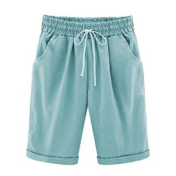Women's Relaxed Fit Shorts Breathable with Deep Pockets - BreezyWear Blue
