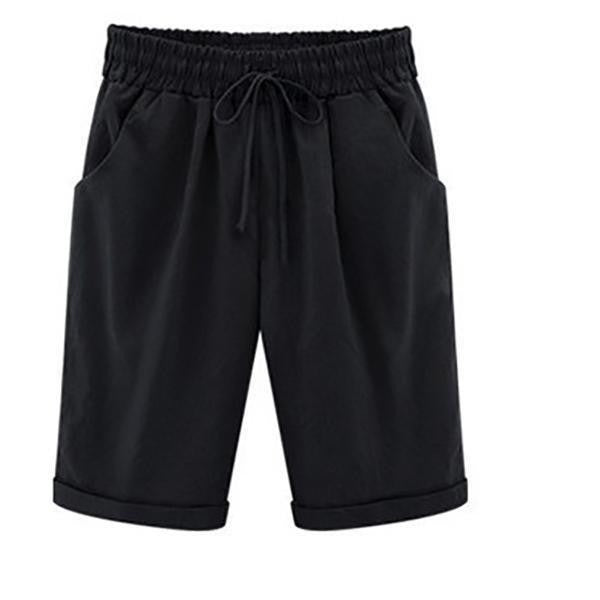 Women's Relaxed Fit Shorts Breathable with Deep Pockets - BreezyWear Black