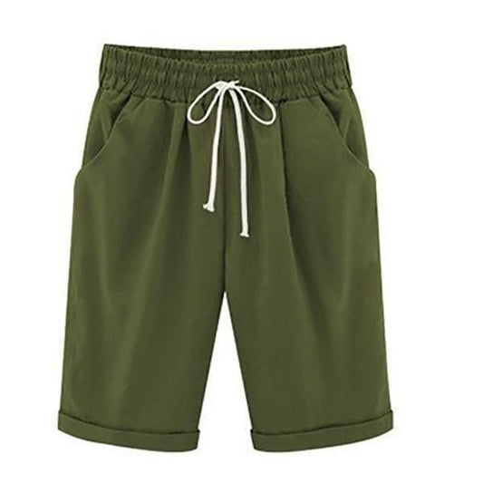 Women's Relaxed Fit Shorts Breathable with Deep Pockets - BreezyWear Green