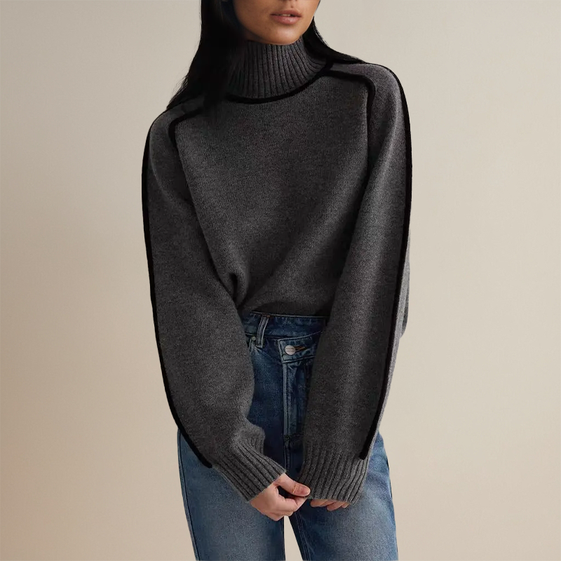 Women's Cozy Roll Collar Sweater - ComfortKnit