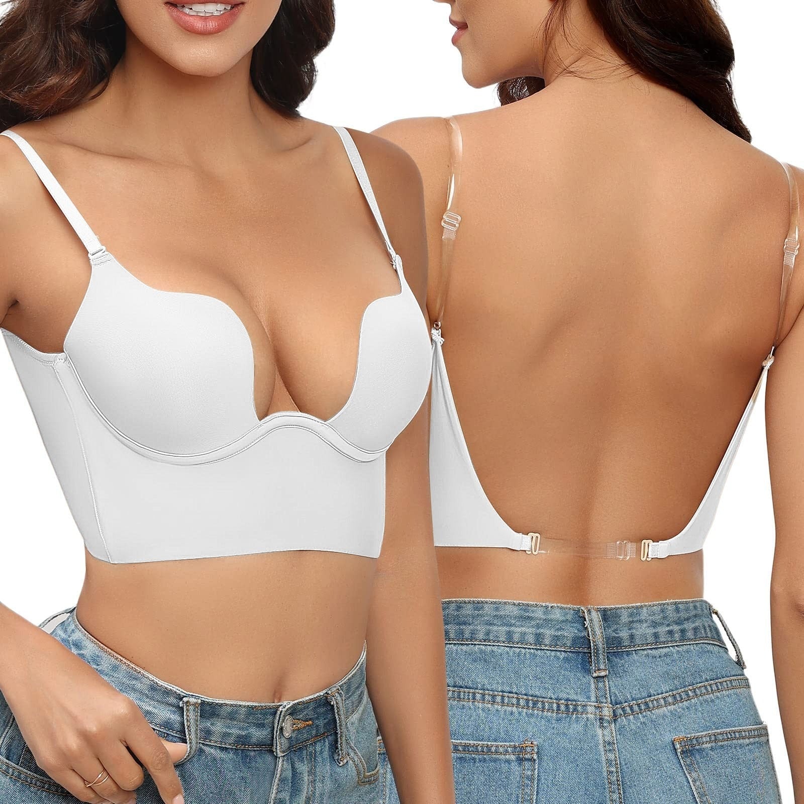 Seamless Backless Bra with Underwire Support - Couture Bra