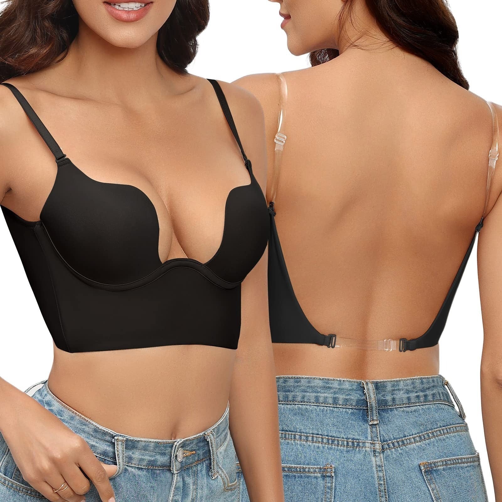 Seamless Backless Bra with Underwire Support - Couture Bra