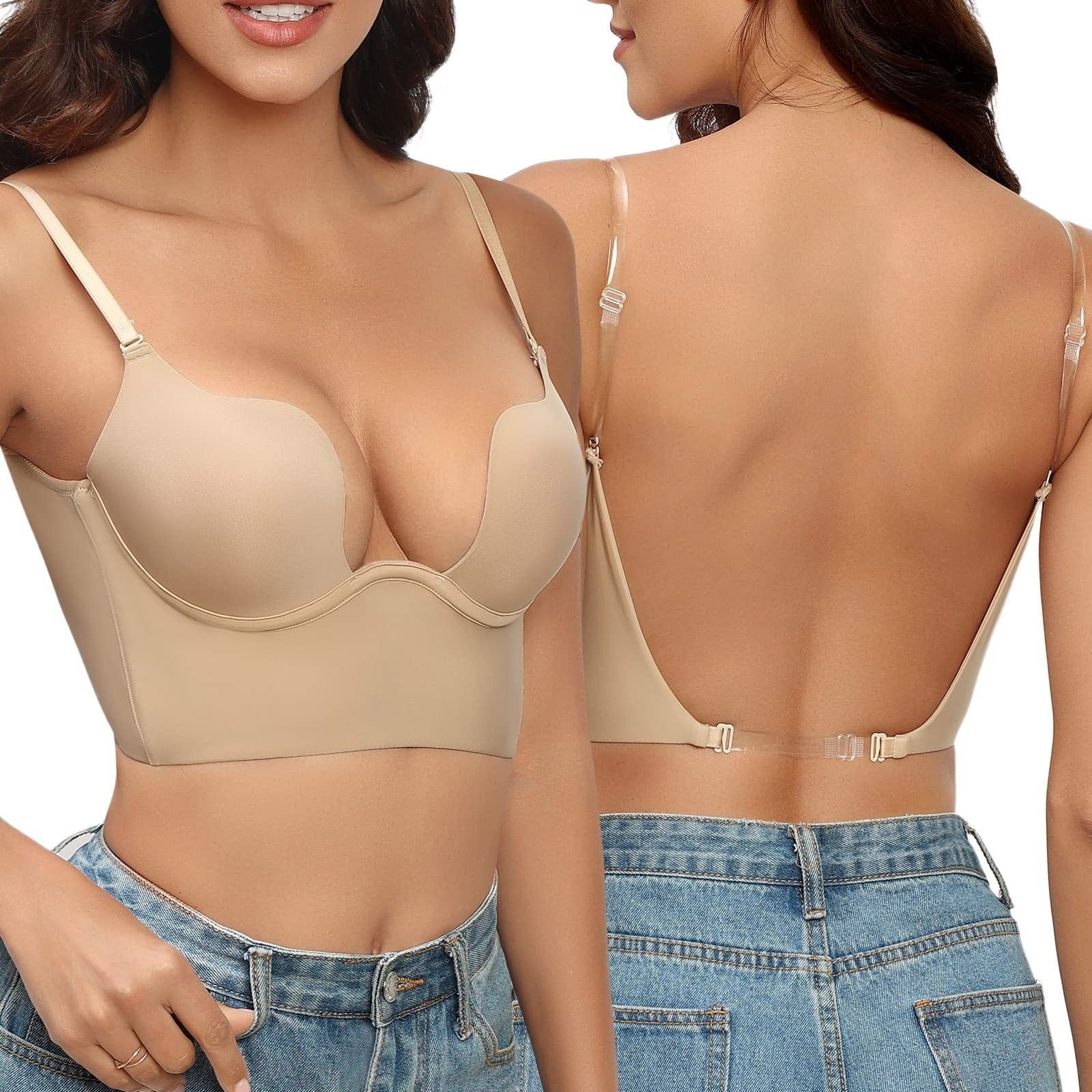 Seamless Backless Bra with Underwire Support - Couture Bra