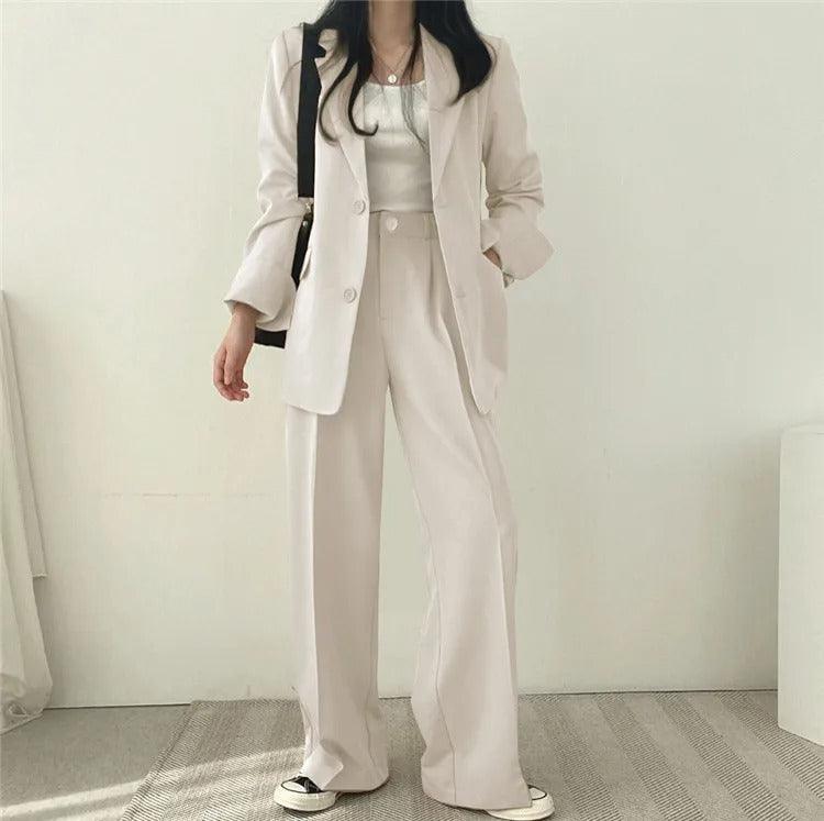 Women's Suit Set - Oversized Blazer & Trousers - Tailored Chic - PowerSuit