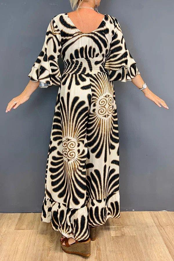 Women's Floral Ruffled Jumpsuit - Vintage Chic Romper