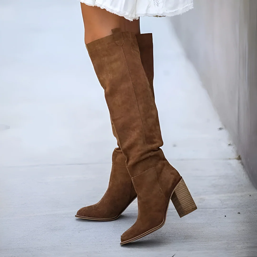 Women's Suede Over-the-Knee Boots - Effortless Style, UrbanStride