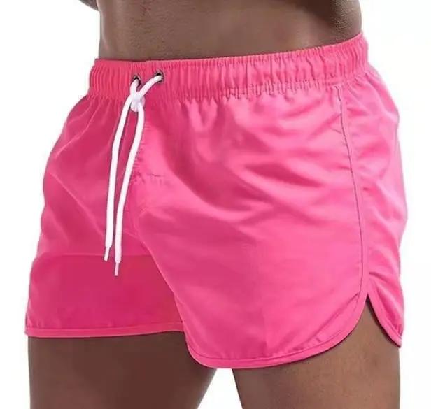 Men’s Swim Trunks – Relaxed Fit – Quick-Dry Breathable Blend – Mid-Thigh Length Pink