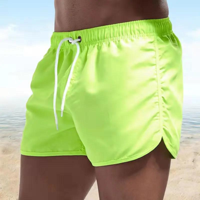 Men’s Swim Trunks – Relaxed Fit – Quick-Dry Breathable Blend – Mid-Thigh Length Green