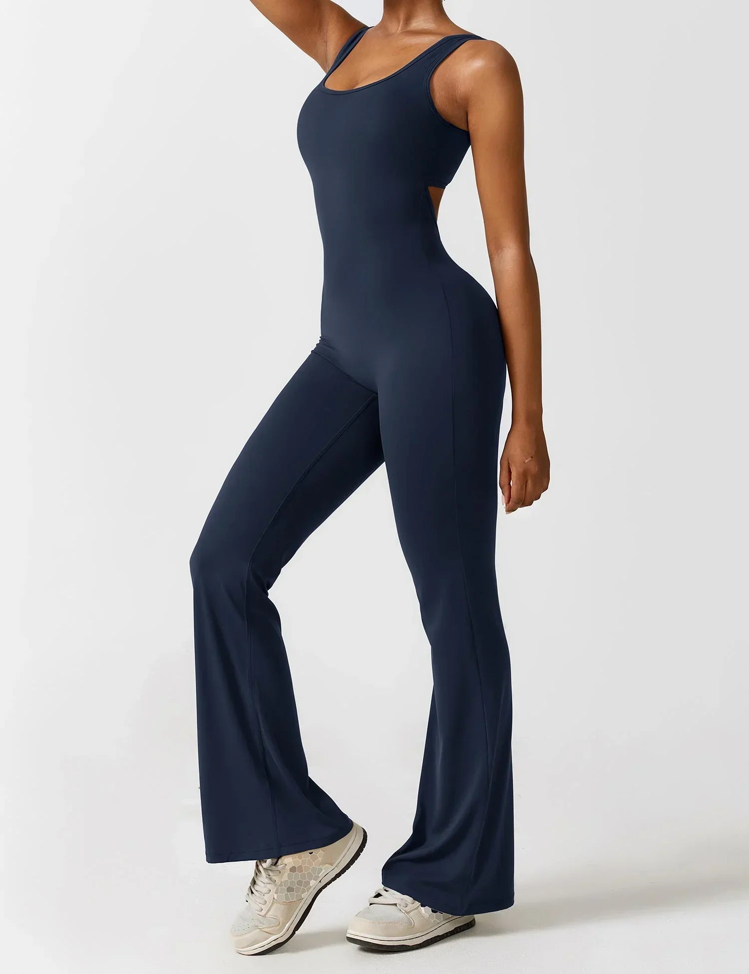 Women's Sculpting Open Back Jumpsuit - BodyCurve